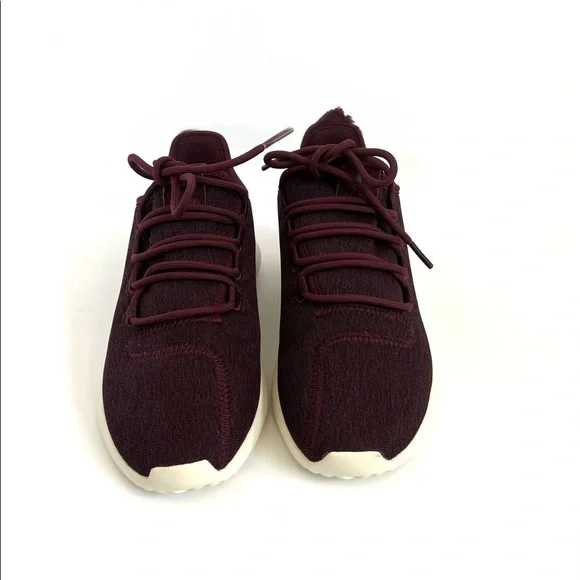 adidas | Shoes | Adidas Tubular Shadow Maroon Knit Sneakers | Poshmark